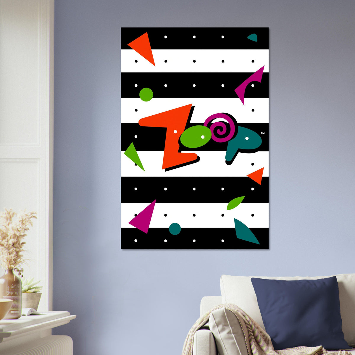 Zoop Poster - Colourful Puzzle Arcade Game Art Print Wall Art Decor 5