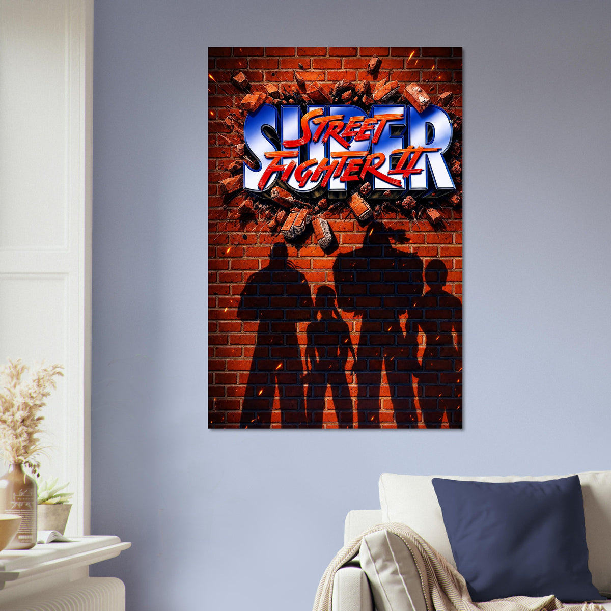 Super Street Fighter II Poster - The New Challengers Arcade Game Art 5