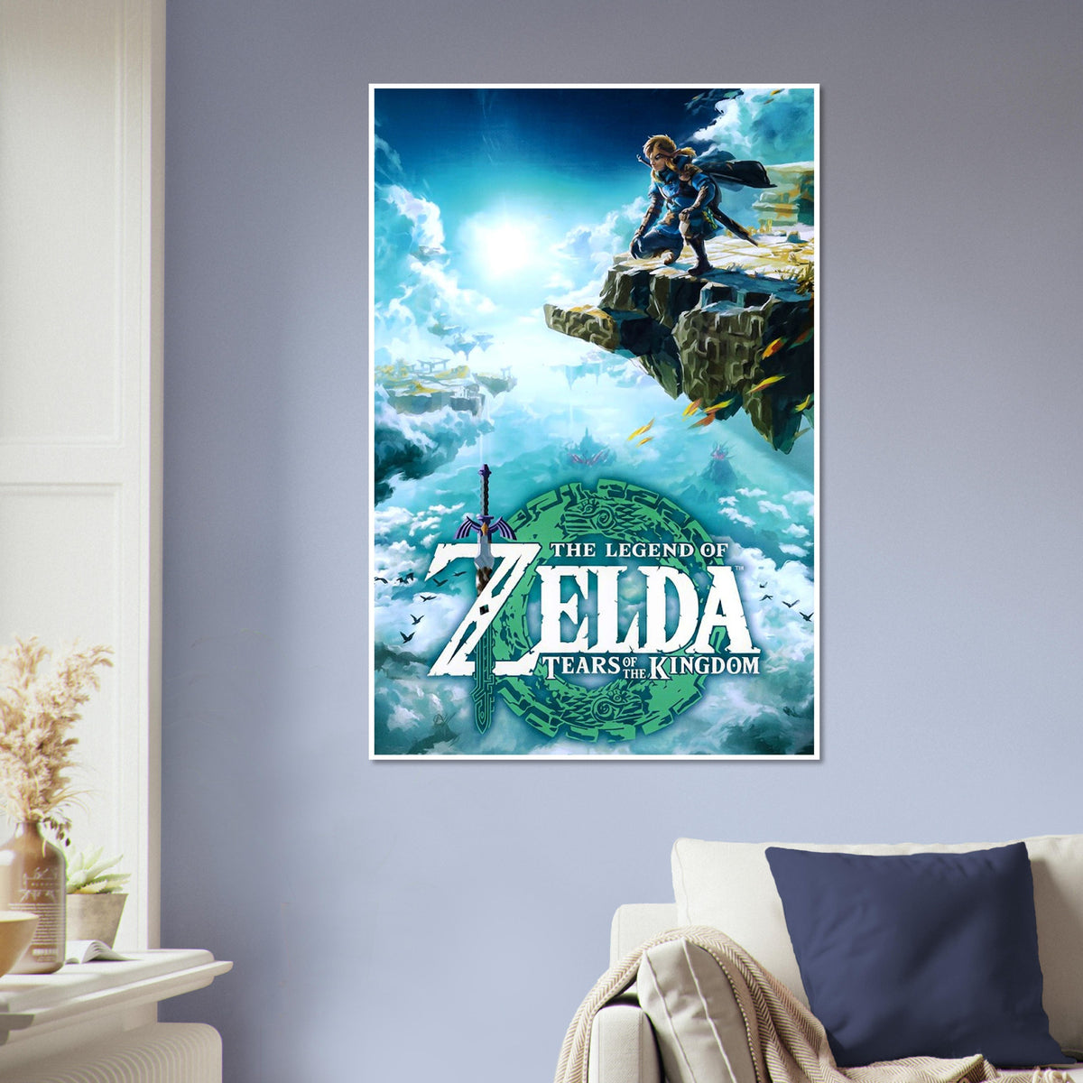 THE LEGEND OF ZELDA - TEARS OF THE KINGDOM POSTER - LINK SKY ISLAND ART PRINT 5