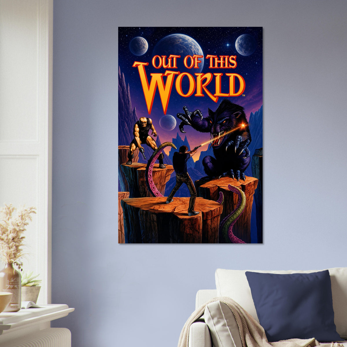 Out of This World Poster – Alien Warrior Combat Adventure Wall Art Decor 5