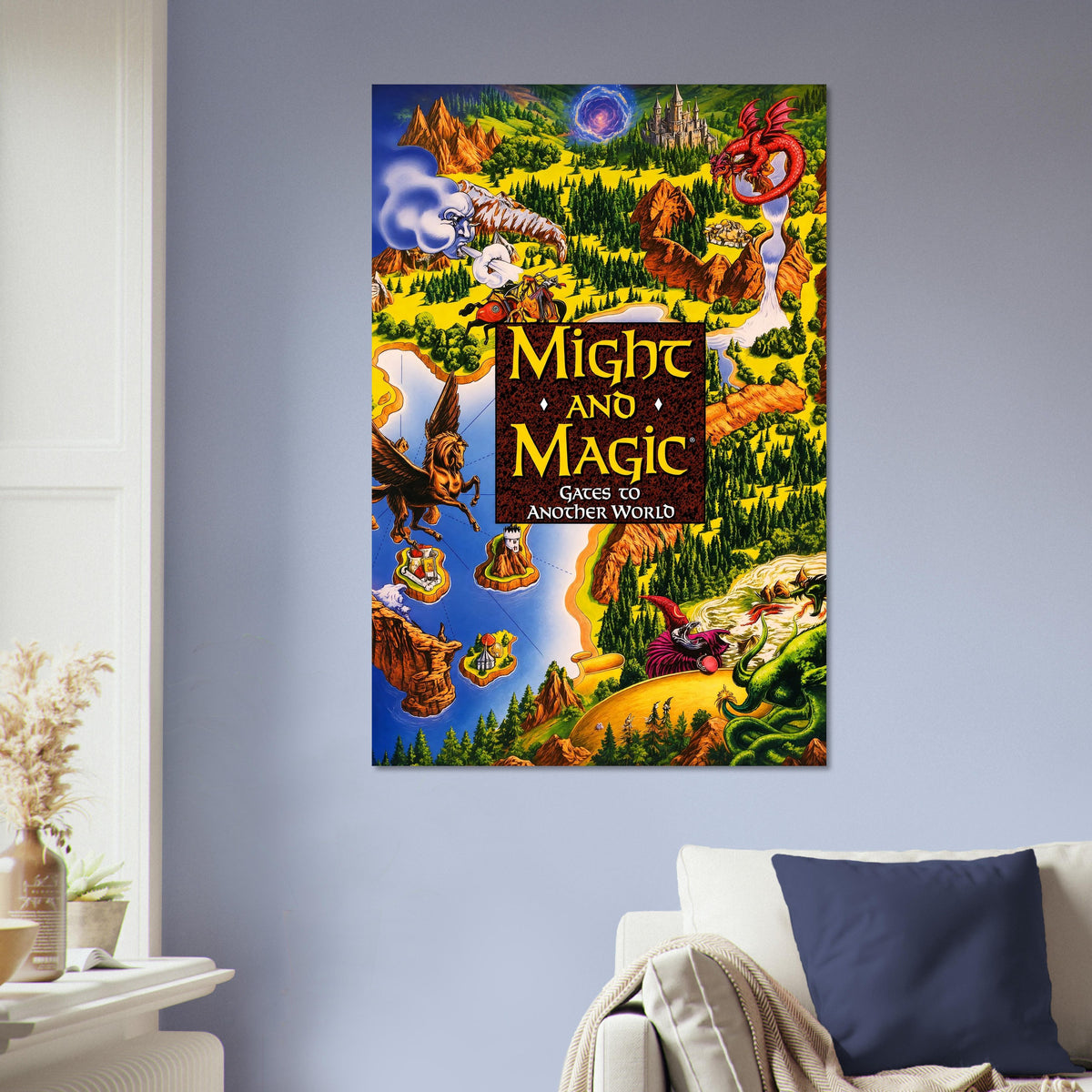 Might and Magic Gates to Another World Poster – Fantasy Adventure Art 5