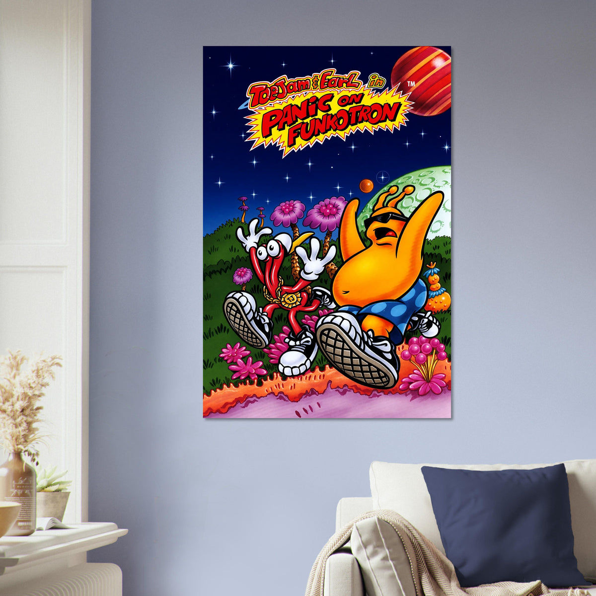 ToeJam & Earl Panic on Funkotron Poster - Retro Game Art Wall Art Decor 5