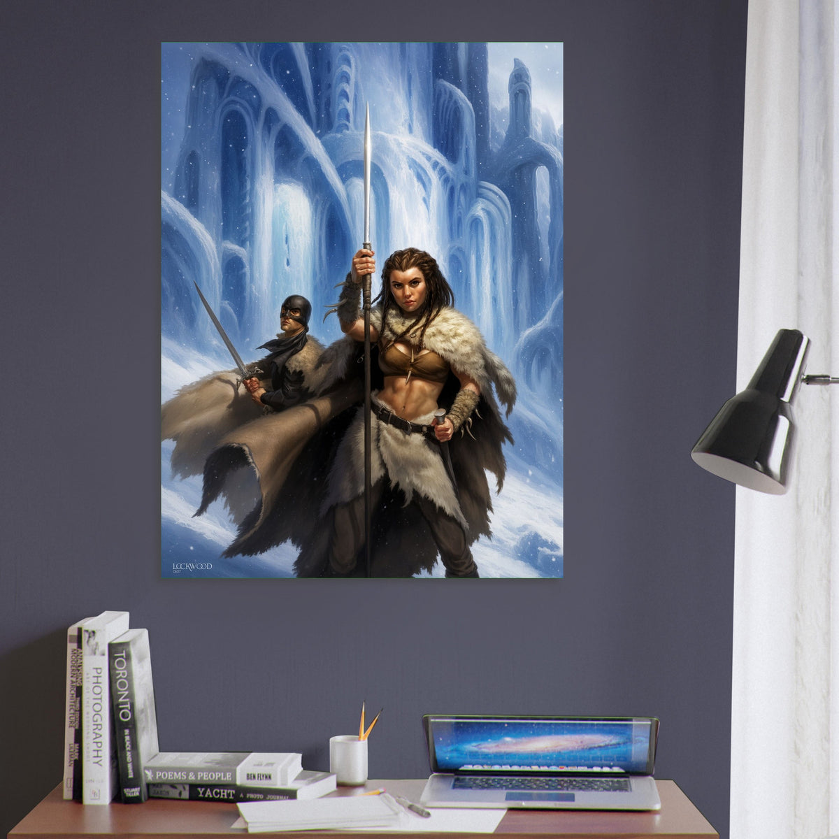 The Ancient Poster – Warrior Woman in Snow by Todd Lockwood Fantasy Art 2007 6