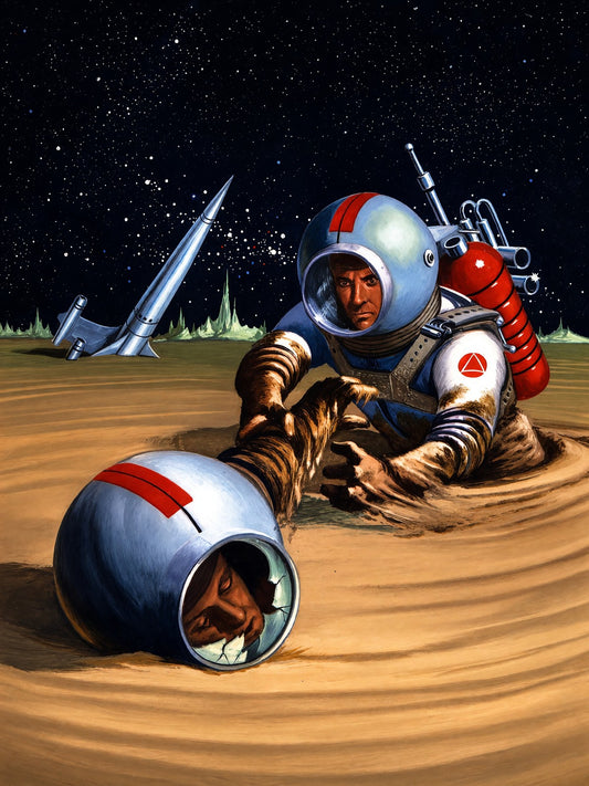 Edward Valigursky Plague Planet 1955 Sci-Fi Poster Wall Art Decor