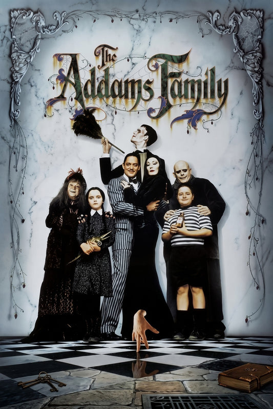 The Addams Family 1991 Movie Poster – Iconic Dark Comedy Family Wall Art Decor