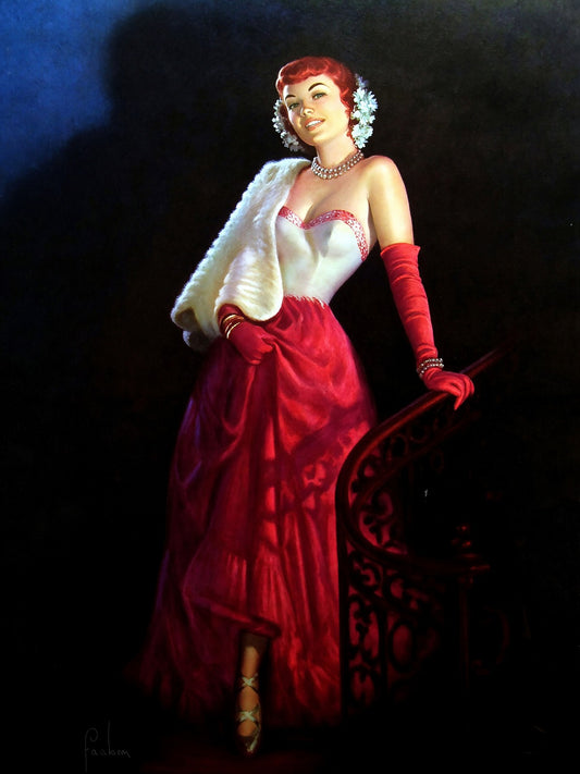 Grand Entrance in Scarlet by Art Frahm Poster – 1953 Wall Art Decor