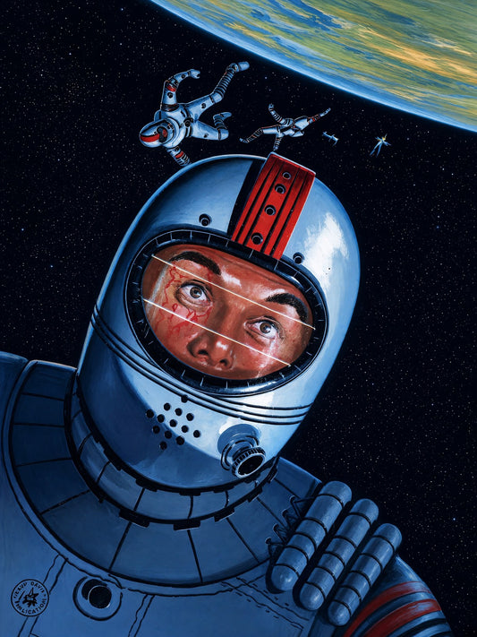 The Moon Chute by Edward Valigursky 1958 Sci-Fi Poster Wall Art Decor