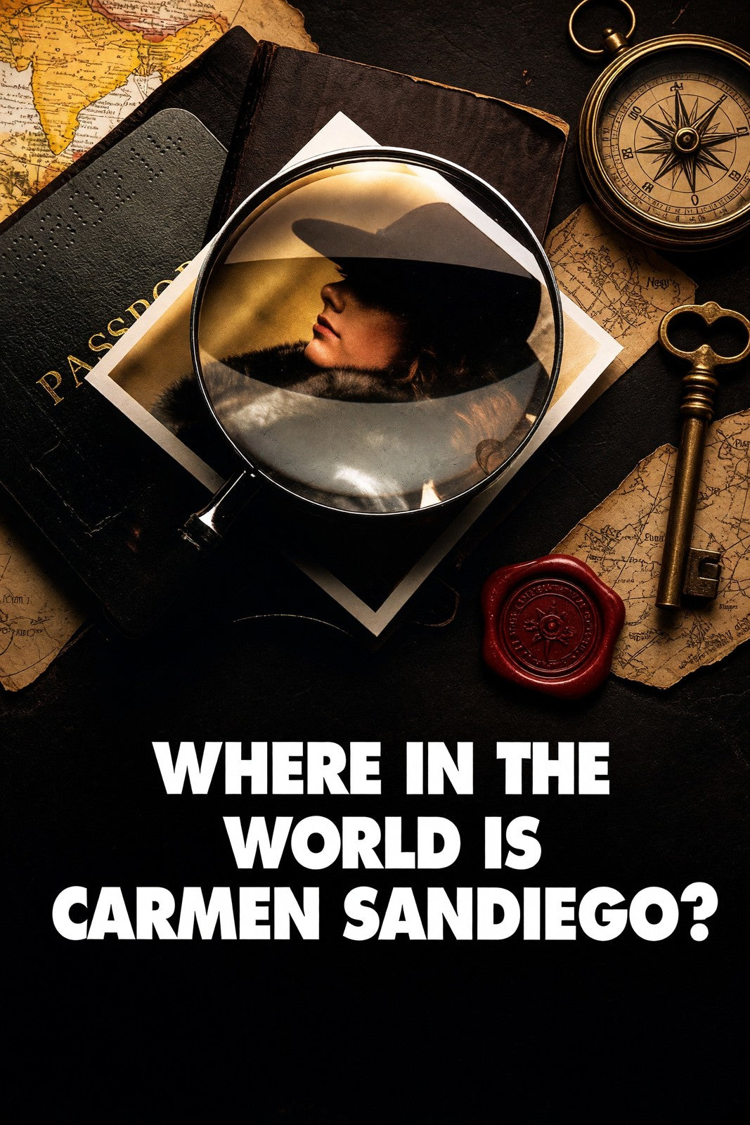 Where in the World is Carmen Sandiego Poster – Detective Mystery Adventure