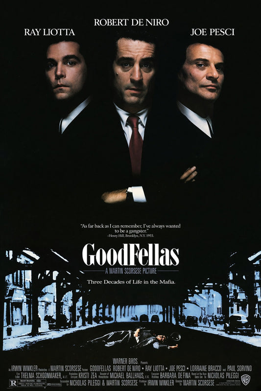 Goodfellas (1990) Movie Poster - Classic Crime Film Art