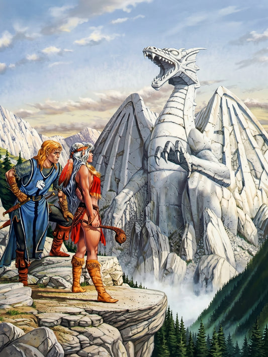 Dragon Mystery - Dragons of Mystery Dragonlance Cover Art by Larry Elmore (1985)