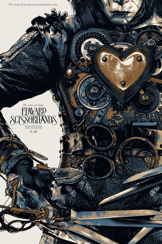 Edward Scissorhands Movie Poster 2025 – Tim Burton Film Art Wall Art Decor