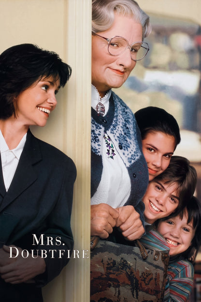Mrs. Doubtfire Movie Poster 1993 – Family Comedy Film Wall Art Decor