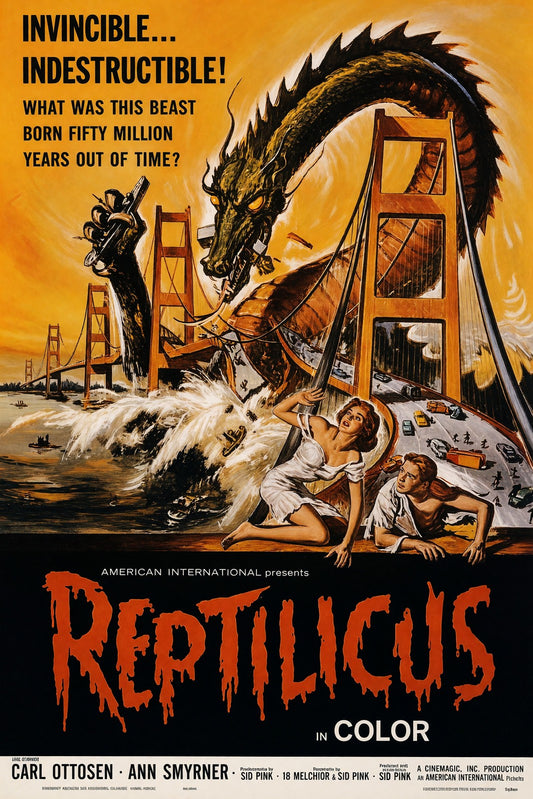 Reptilicus Movie Poster – Giant Dragon Monster Vintage SciFi