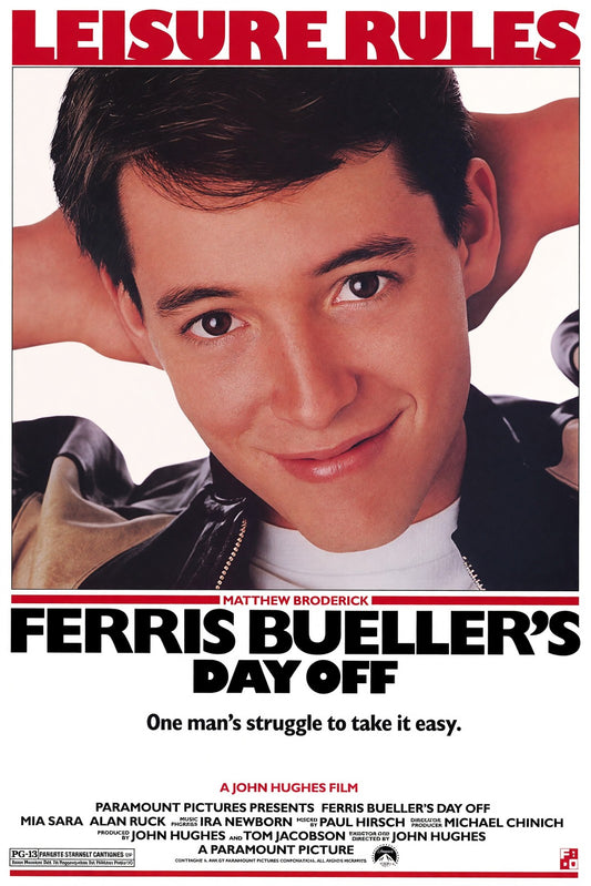 Ferris Bueller's Day Off 1986 Movie Poster - Matthew Broderick