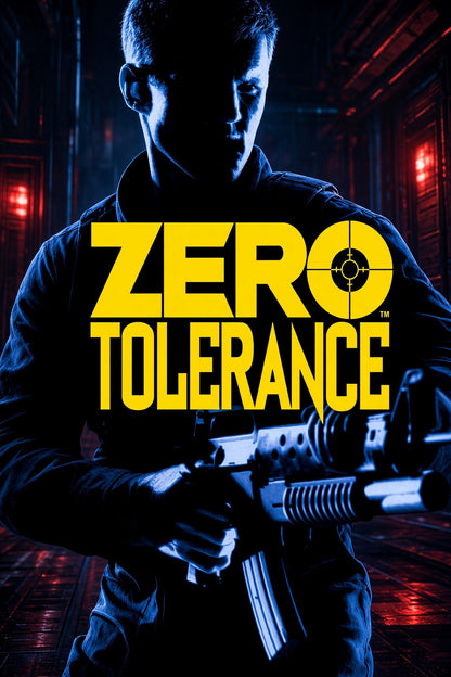 Zero Tolerance Action Poster – Armed Tactical Operative Wall Art Decor