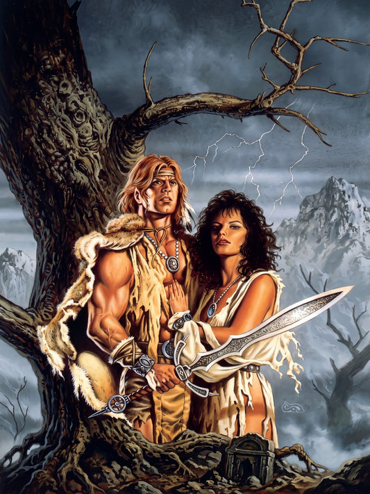 TANIS SHADOW YEARS BY CLYDE CALDWELL POSTER D&D FANTASY WALLART DECOR