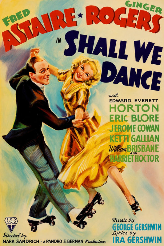 Shall We Dance 1937 Movie Poster – Classic Musical Film Art Wall Print