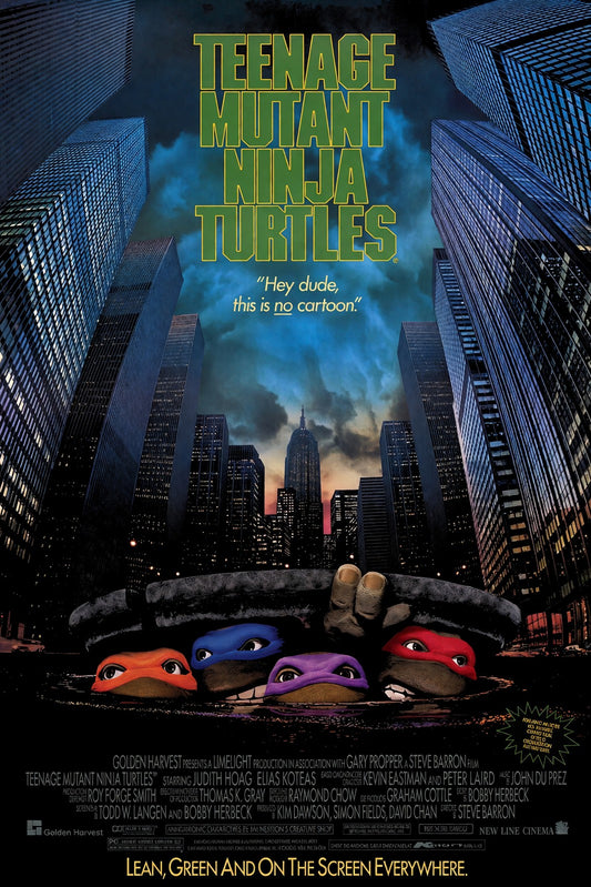 Teenage Mutant Ninja Turtles 1990 Movie Poster - Classic Action