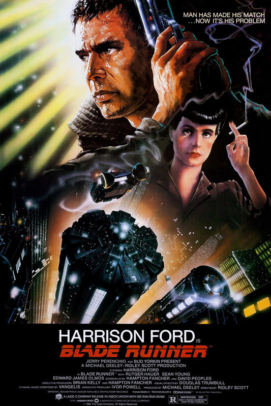 Blade Runner 1982 Movie Poster - Sci-Fi Classic Harrison Ford