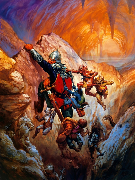 The Desire to Survive Jeff Easley 1986 Poster – Fantasy Adventure Wall Art Decor