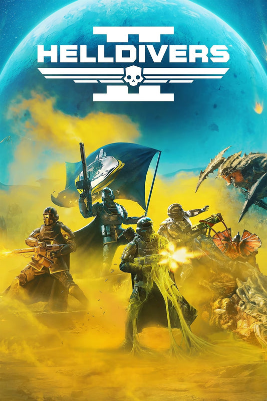 Helldivers 2 Gaming Poster – Elite Soldiers Alien Warfare Action Wall Art Decor