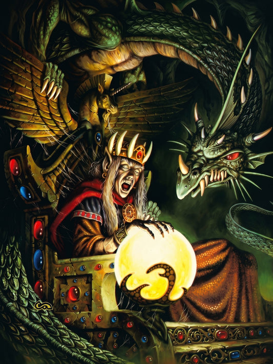 DRAGONS OF DREAMS BY CLYDE CALDWELL POSTER D&D FANTASY WALLART DECORATION