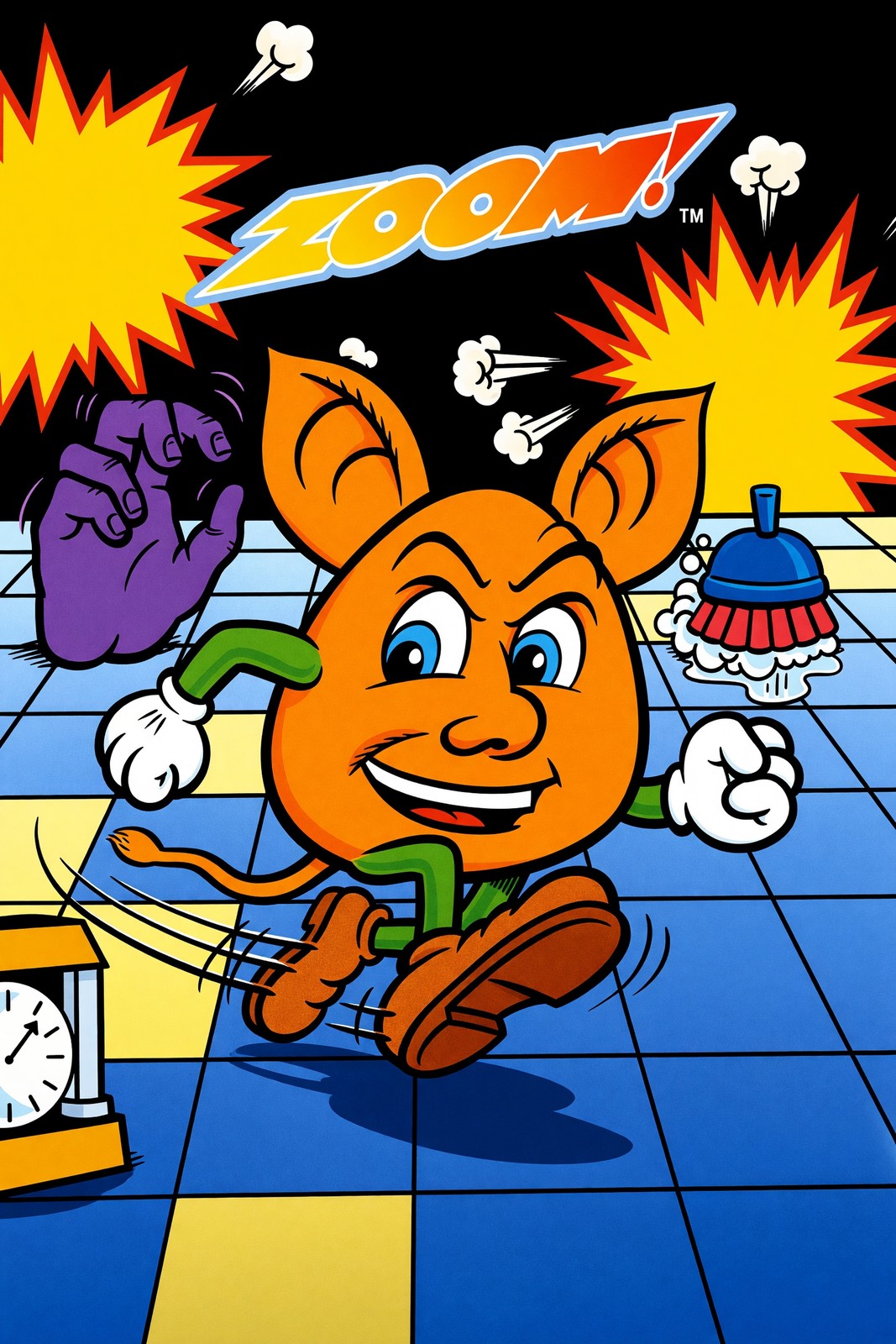 Zoom! Poster - Retro Arcade Puzzle Game Cover Art Wall Art Decor