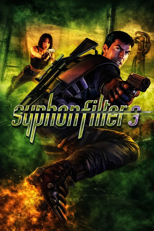 SYPHON FILTER 3 POSTER – PLAYSTATION 911 EDITION COVER ART PRINT