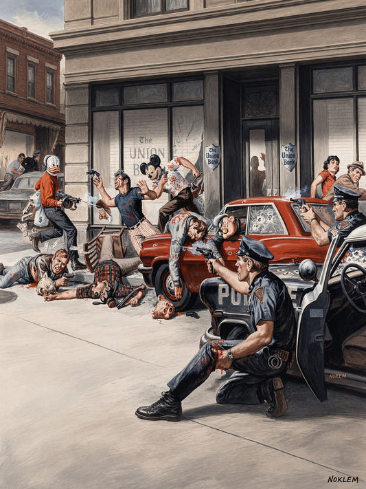 EARL NOREM 'WE HEISTED NEW YORK'S DIAMOND ROW!' 1973 POSTER Wall Art Decor