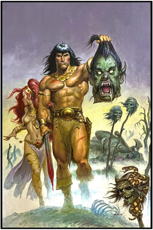 EARL NOREM THE SAVAGE SWORD OF CONAN #164 POSTER – CLASSIC DECAPITATION SCENE