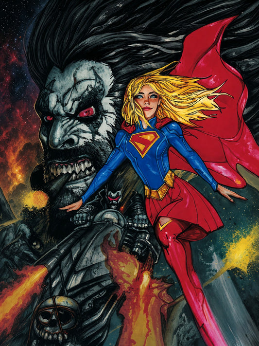 Simon Bisley Lobo #4 Supergirl Movie Card Stock Poster 2026 Wall Art Decor