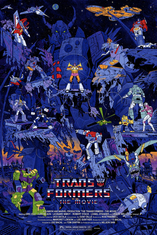 The Transformers: The Movie Poster 1986 – Epic Robot Battle Art Wall Art Decor