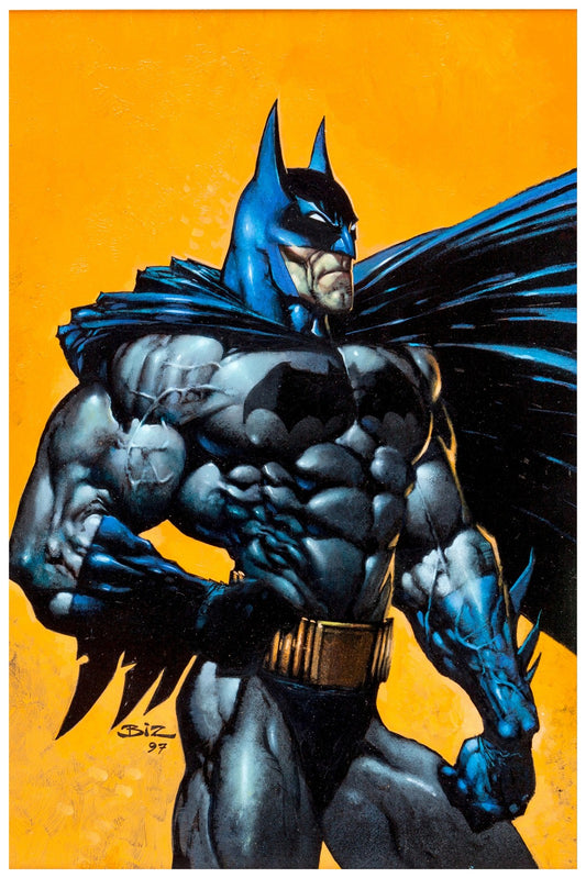 Batman Wizard Cover Poster – Simon Bisley Art Reprint from Issue #77 (1998)