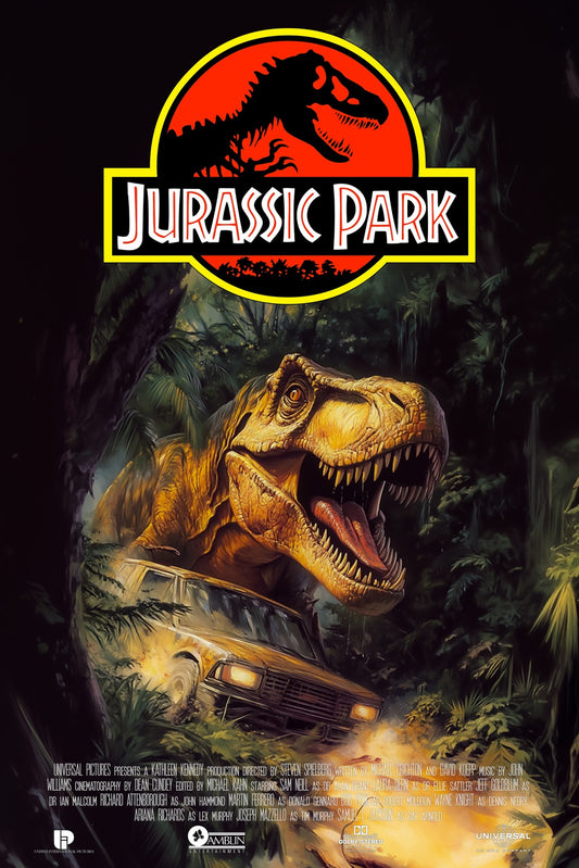 Jurassic Park Movie Poster – Universal (1993) - Custom Poster - Kore Art Studio