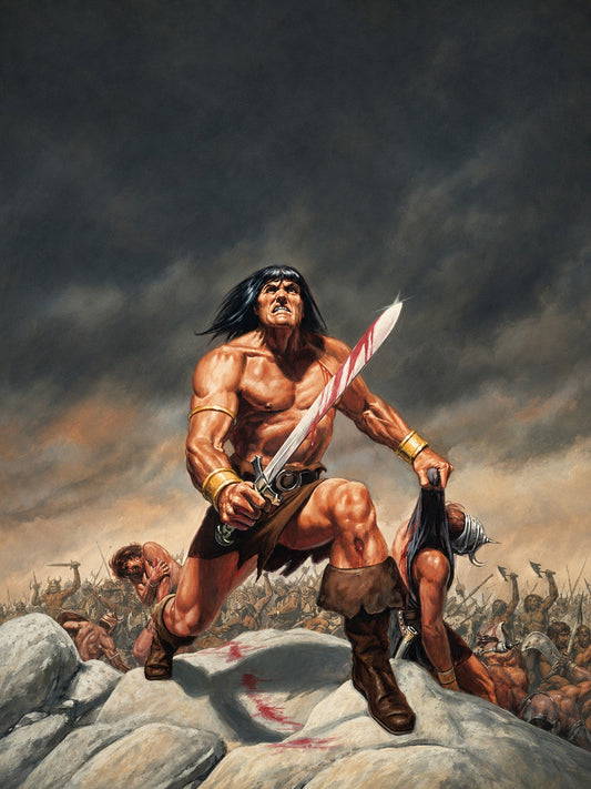 Conan The Barbarian Poster by Bob Larkin (1979) - Unframed