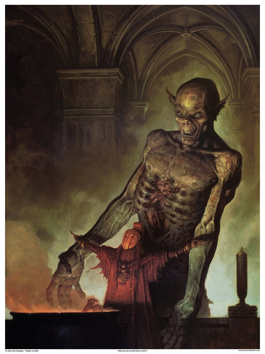 Offerings by Gerald Brom (2001) - Fantasy Art Poster