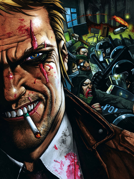 Simon Bisley Death and Cigarettes Poster (2013) – Gritty Crime Art