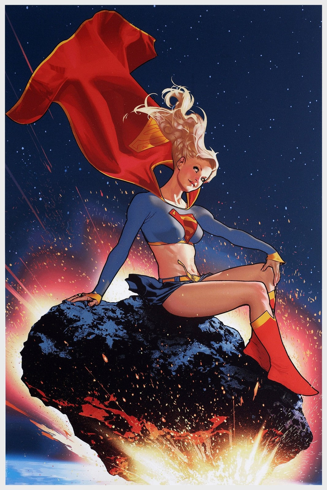 Supergirl DC Comics Pin-Up Poster by Kore Art Studios Wall Art Decor