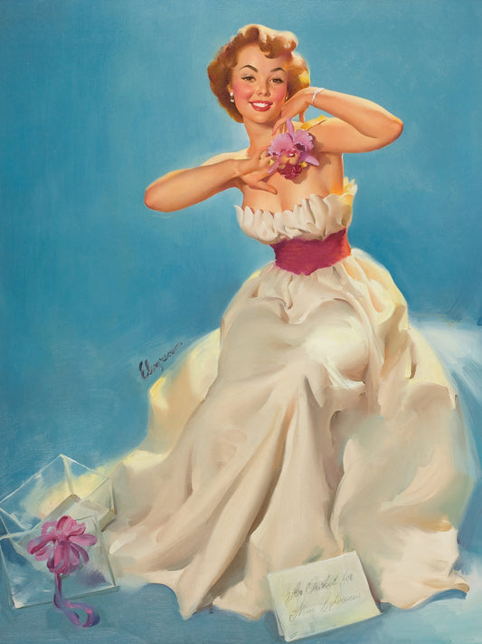 An Orchid for Miss Sylvania by Gil Elvgren Poster - Vintage Pin-Up Art