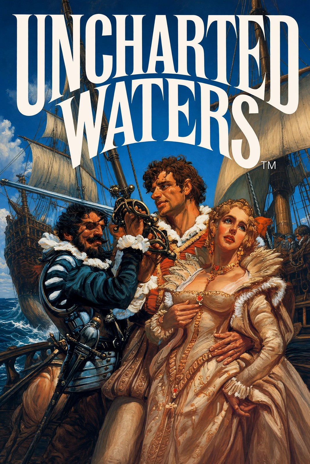 Uncharted Waters Poster – Pirate Adventure Classic Game Art Wall Art Decor