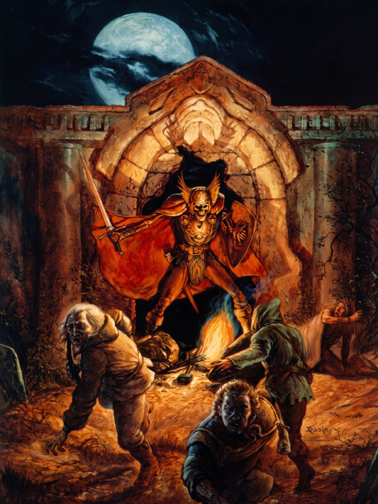 Knight of the Living Dead Jeff Easley 1989 Poster – Fantasy Art Wall Art Decor