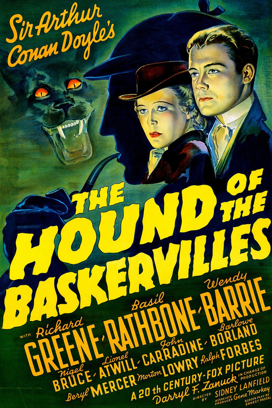 The Hound of the Baskervilles 1939 Movie Poster – Classic Film Wall Art Decor
