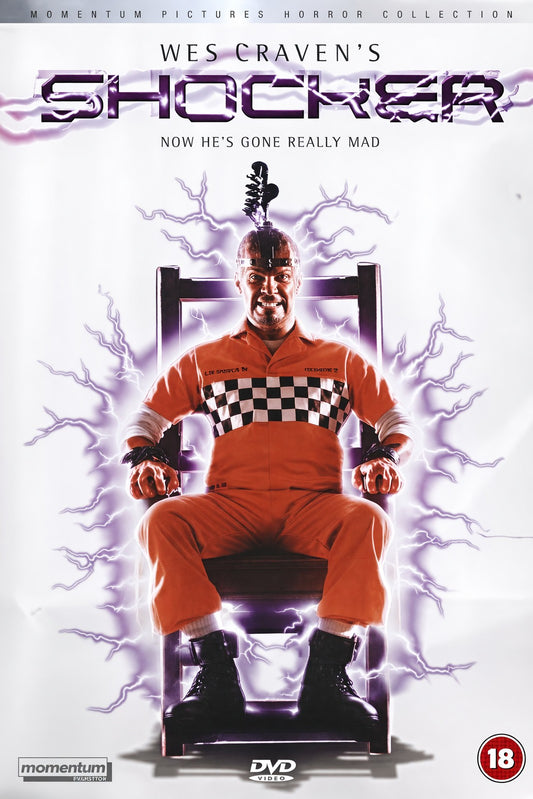 WES CRAVEN'S SHOCKER 1989 HORROR MOVIE POSTER – ELECTRIC CHAIR Wall Art Decor