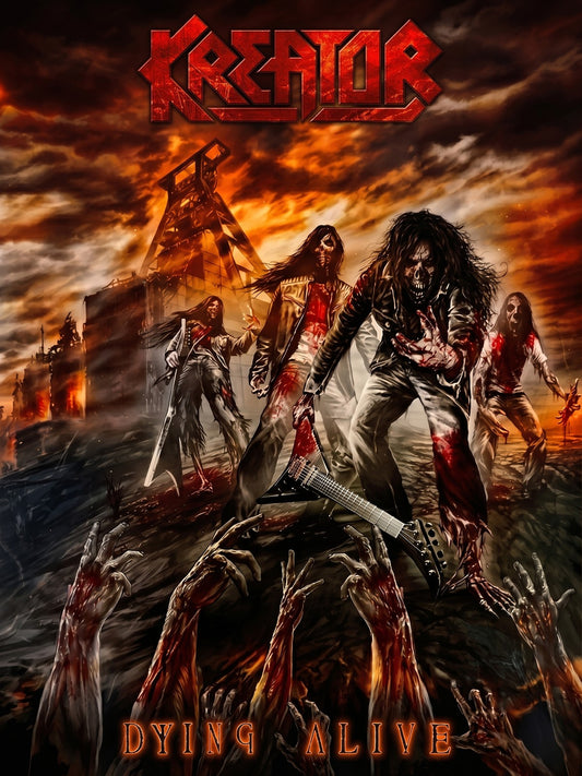 Kreator Poster - Dying Alive Album Art Posrer - Heavy Metal Deco