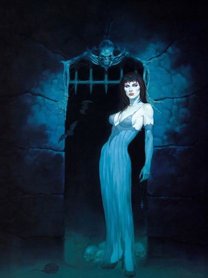 Gerald Brom Allure of Damnation 1997 Poster – Gothic Fantasy Woman