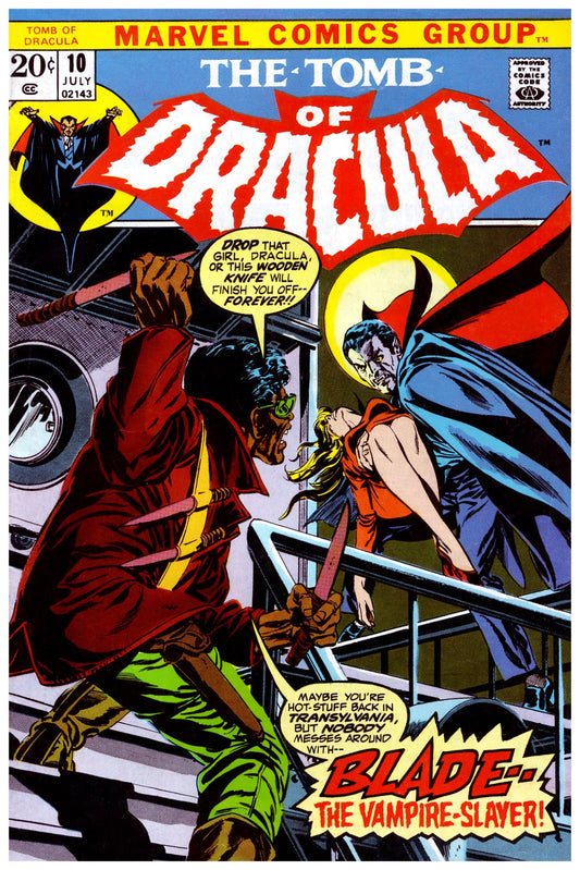 TOMB OF DRACULA 10 BLADE VAMPIRE SLAYER HORROR POSTER