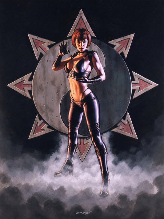 Dorian Cleavenger Solonavi Avenger Poster 2000 – Sci-Fi Warrior Woman
