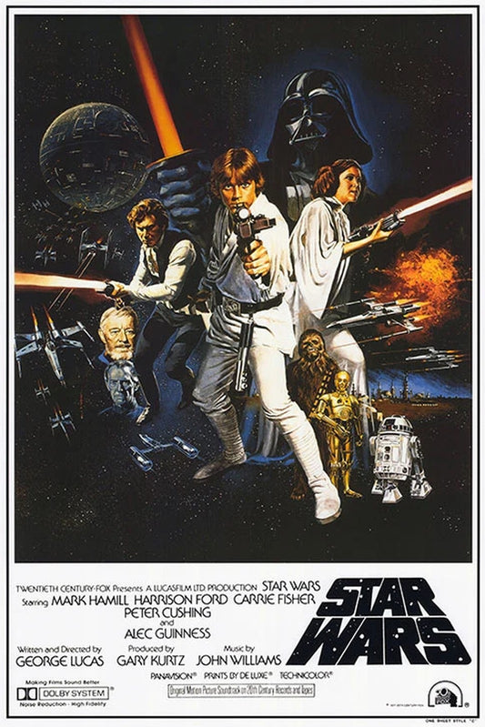 Star Wars Style C Poster 1977 – Luke Skywalker Darth Vader Sci-Fi Wall Art Decor