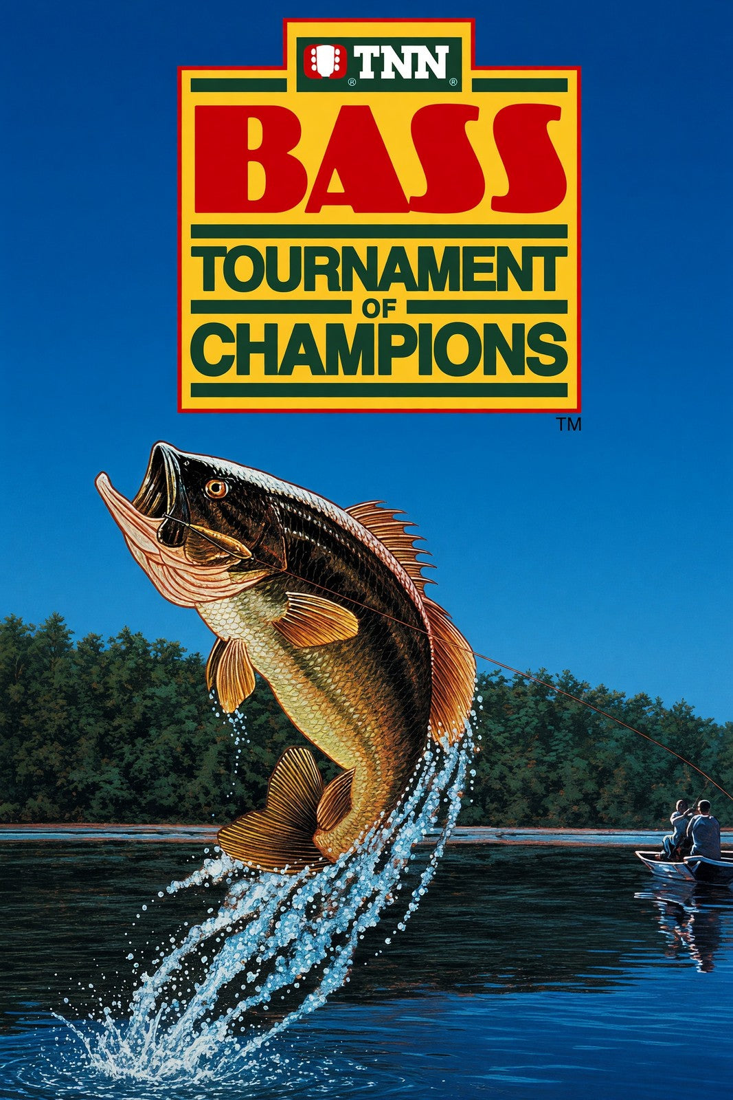 TNN Bass Tournament of Champions Poster – Largemouth Bass Fishing Art