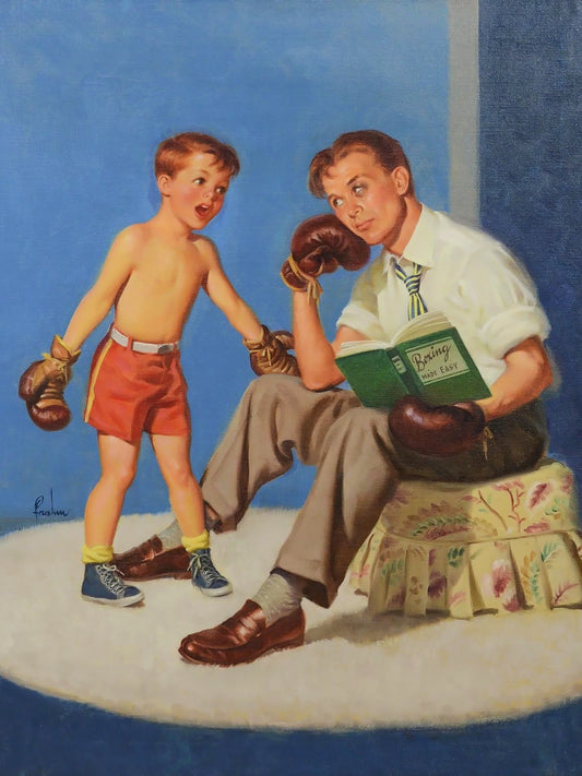 Boxing Made Easy by Art Frahm (1955) Vintage Poster